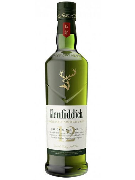 GLENFIDDICH 12 YEAR Single malt scotch whisky. Bottiglia da cl 70
