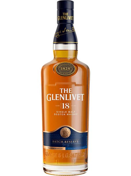 THE GLENLIVET 18 YEAR Single malt scotch whisky. Bottiglia da cl 70