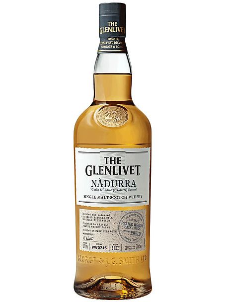 THE GLENLIVET NADURRA Single malt scotch whisky finito in botti che in precedenza contenevano whisky scozzese pesantemente torbato dando un tocco leggermente affumicato. Bottiglia da cl 70