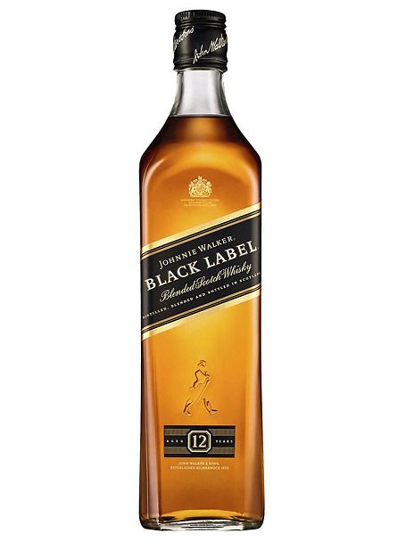 BLACK LABEL Blended scotch whisky 12 anni. Bottiglia da cl 70