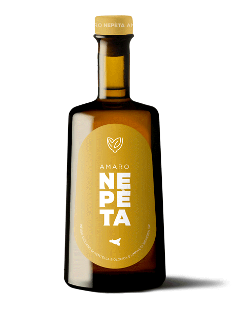 AMARO NEPÈTA Menta selvatica, limone di Siracusa IGP, erbe aromatiche. Bottiglia da cl 50 / lt 1,5