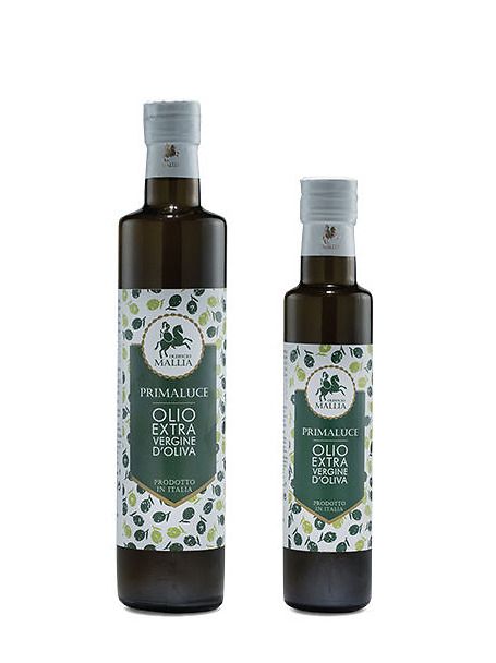 PRIMALUCE Ottenuto da olive cultivar Biancolilla. Bottigliette cl 25 / cl 50