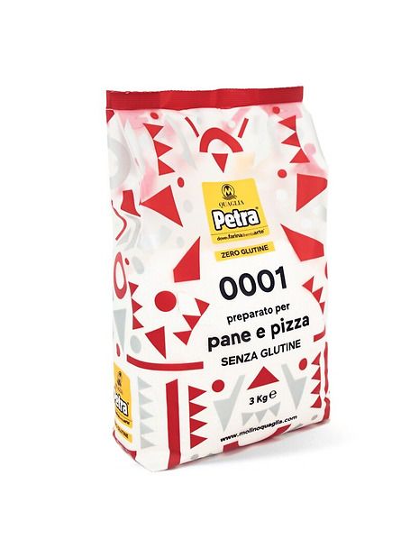 PETRA BRICK 0001- ZERO GLUTINE Farina per pane e pizza senza glutine kg 3