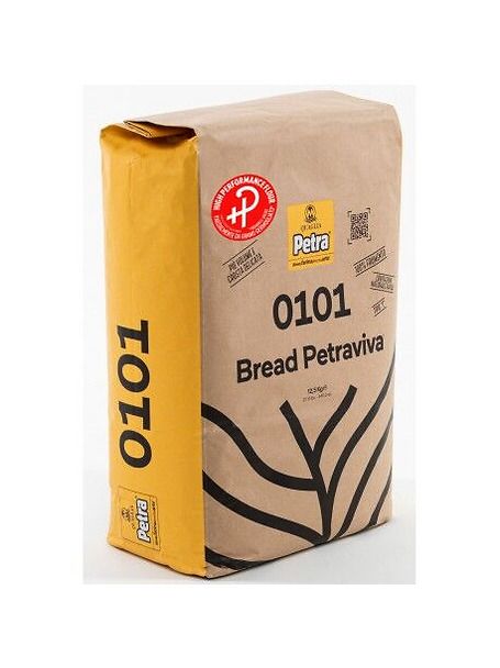 PETRA 0101 HP Farina di grano tenero tipo &amp;quot;1&amp;quot; - parzialmente da grano germogliato kg 12,5